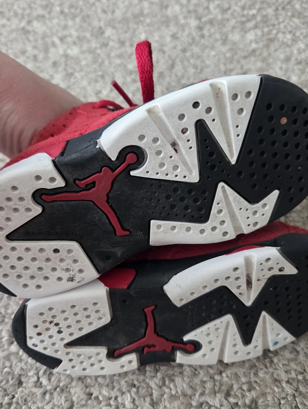Nike‎ Toddler Size 8c Air Jordan 6 Retro Toro Bravo TD Varsity Red DV3606-600